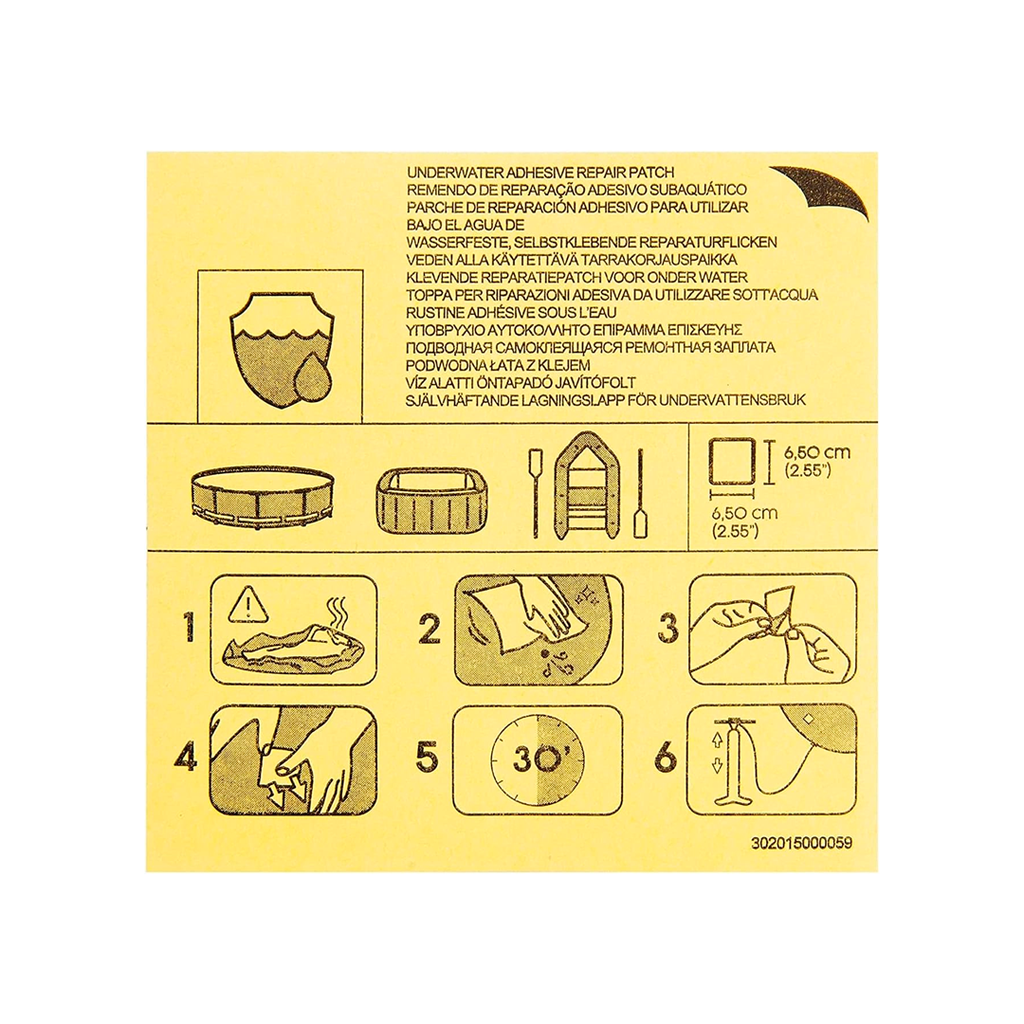 PARCHO DE REPARACIÓN PARA PISCINA 10 PIEZAS BESTWAY 62091