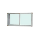 VENTANA CORREDIZA LISA UPVC 1.8 X 1.2 METROS VENTO BLANCO