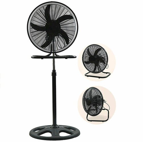 VENTILADOR 3 EN 1 INDUSTRIAL 18" DECAKILA KUFC008B NEGRO