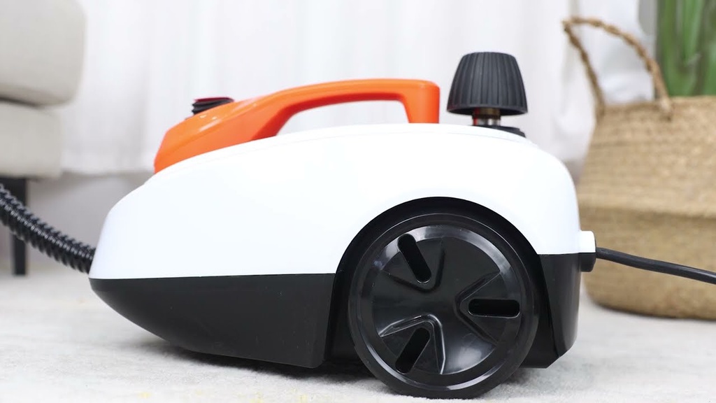 LIMPIADOR A VAPOR CON ACCESORIOS 1.3 LITROS DECAKILA KUEN017W NARANJA