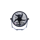 Ventil piso 14" 3-vel west 72717 negro / plateado