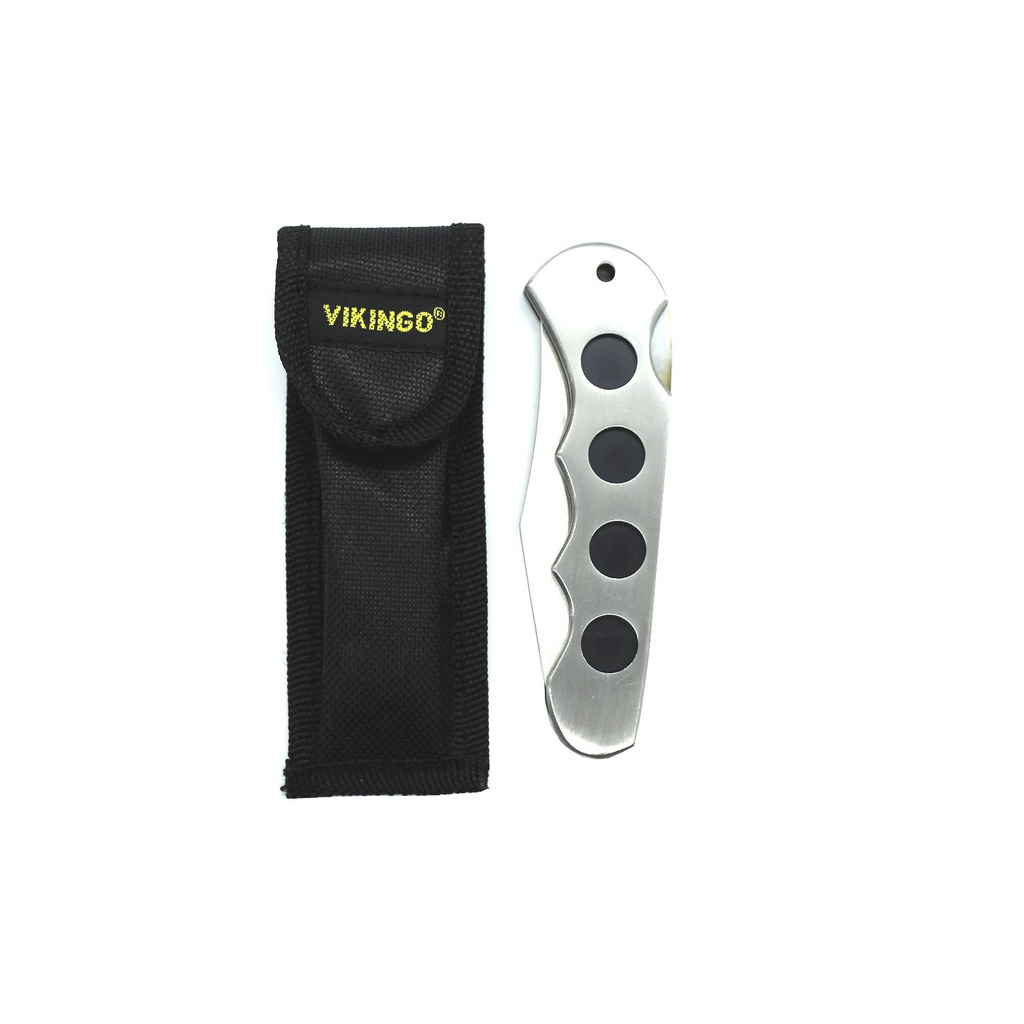 Navaja mango metal estuche vikingo h-hm-1535