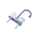 Llave de lavabo 1/2"x4" 2 perillas de acrilico hp-123