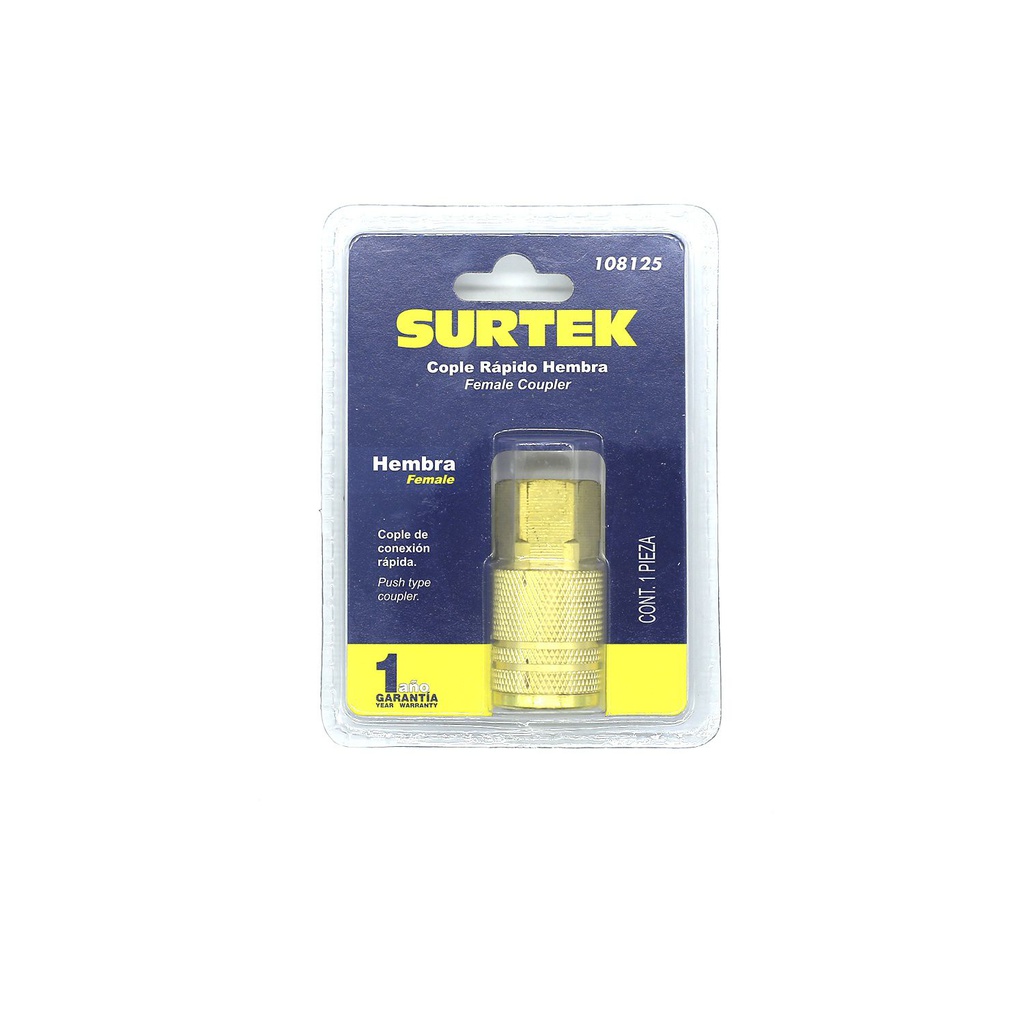 Boquilla para aire 1/4" hembra surtek 108125