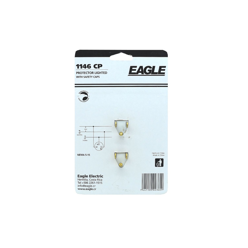 Protector elect 6-ench eagle con seguro 1146cp