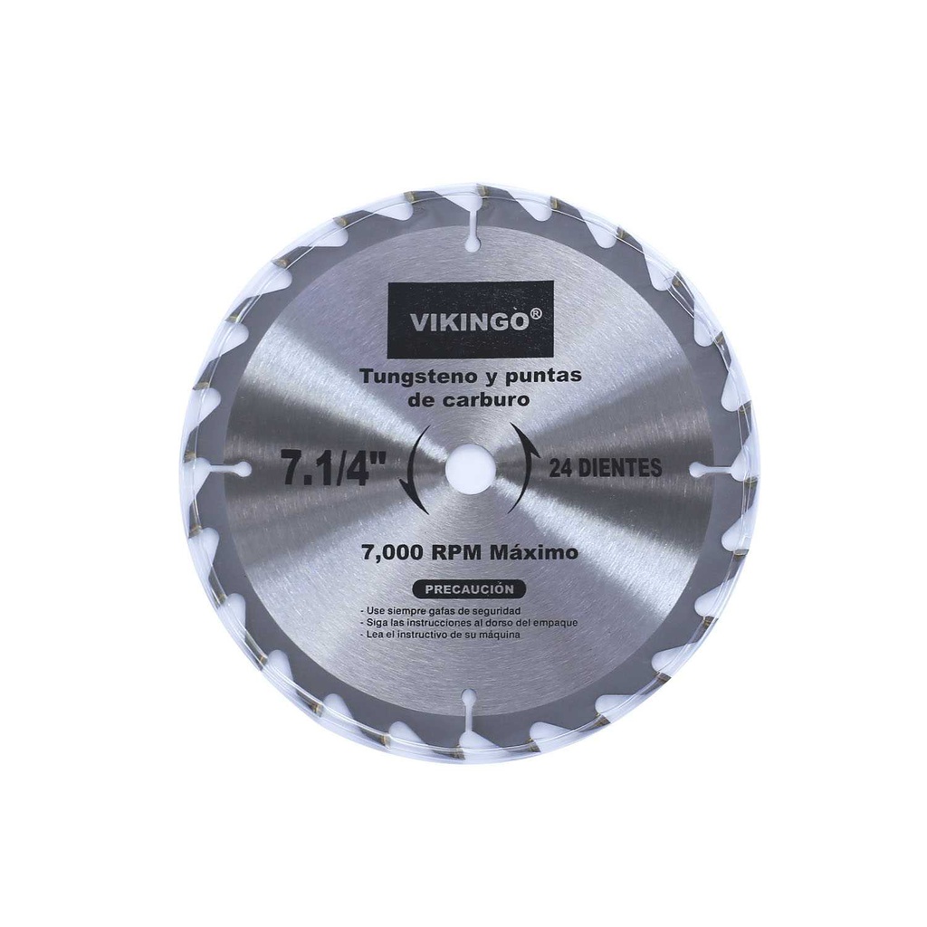 Disco para sierra circular 7.1/4" 24 dientes v csb714-24