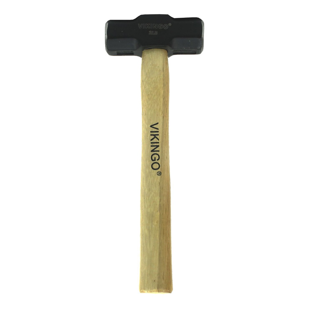 Almadana 2lb cabeza pulida con mango de madera vikingo