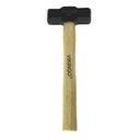 Almadana 2lb cabeza pulida con mango de madera vikingo