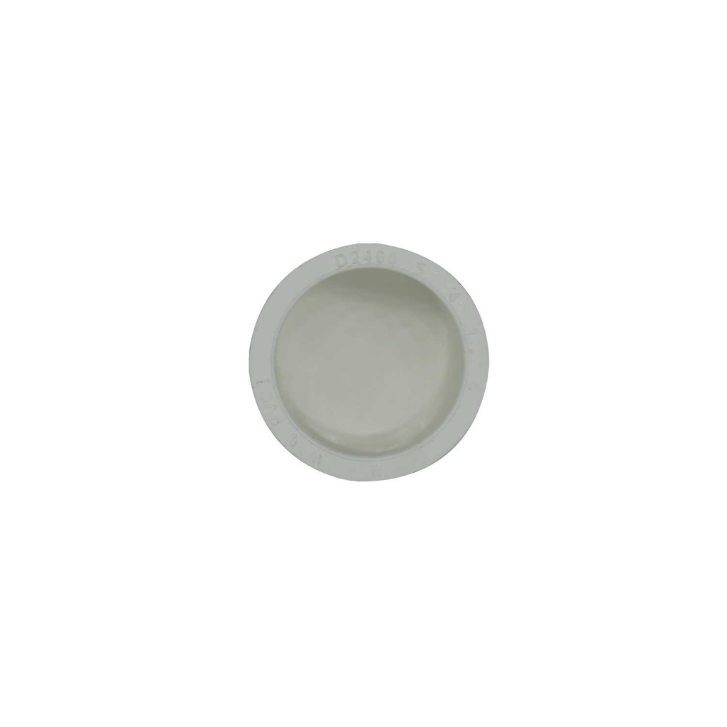 Tapon pvc 1/2" hembra sin rosca blanco fa07