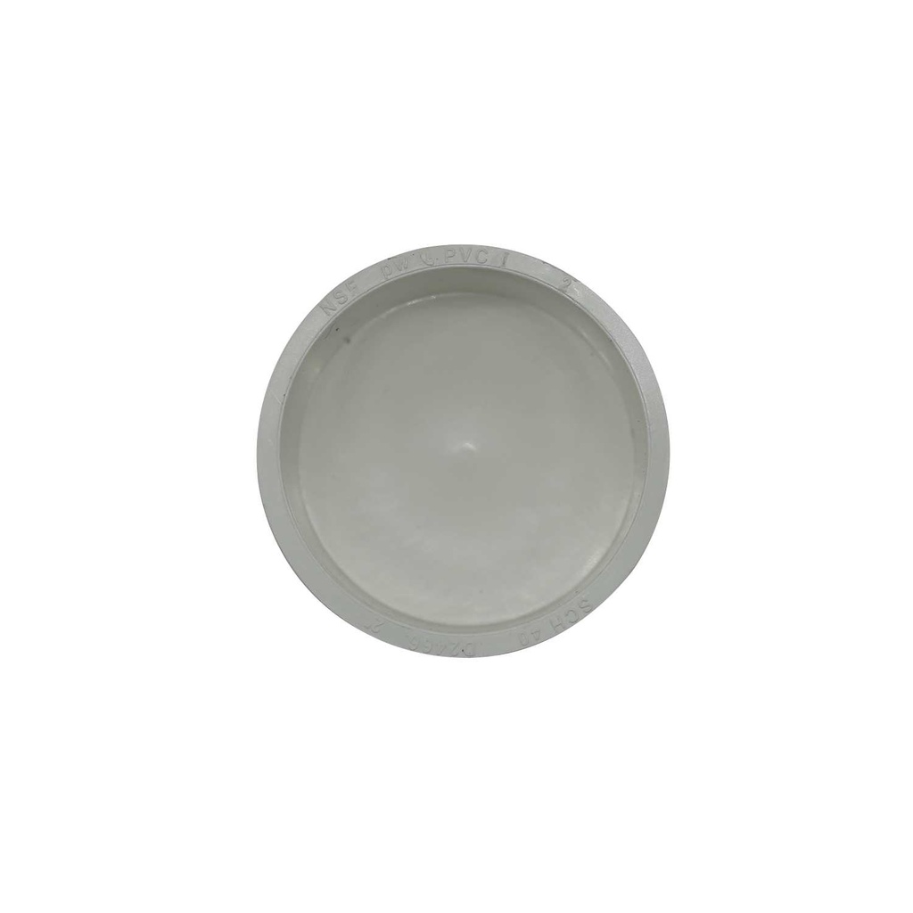 Tapon pvc 2" hembra sin rosca fa07 blanco
