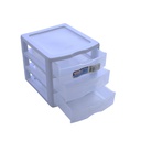Gabinete plastico 3-depositos 22x18cm 2073 blanco