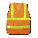 Chaleco reflectivo talla m 66x47cm lm-v003 anaranjado