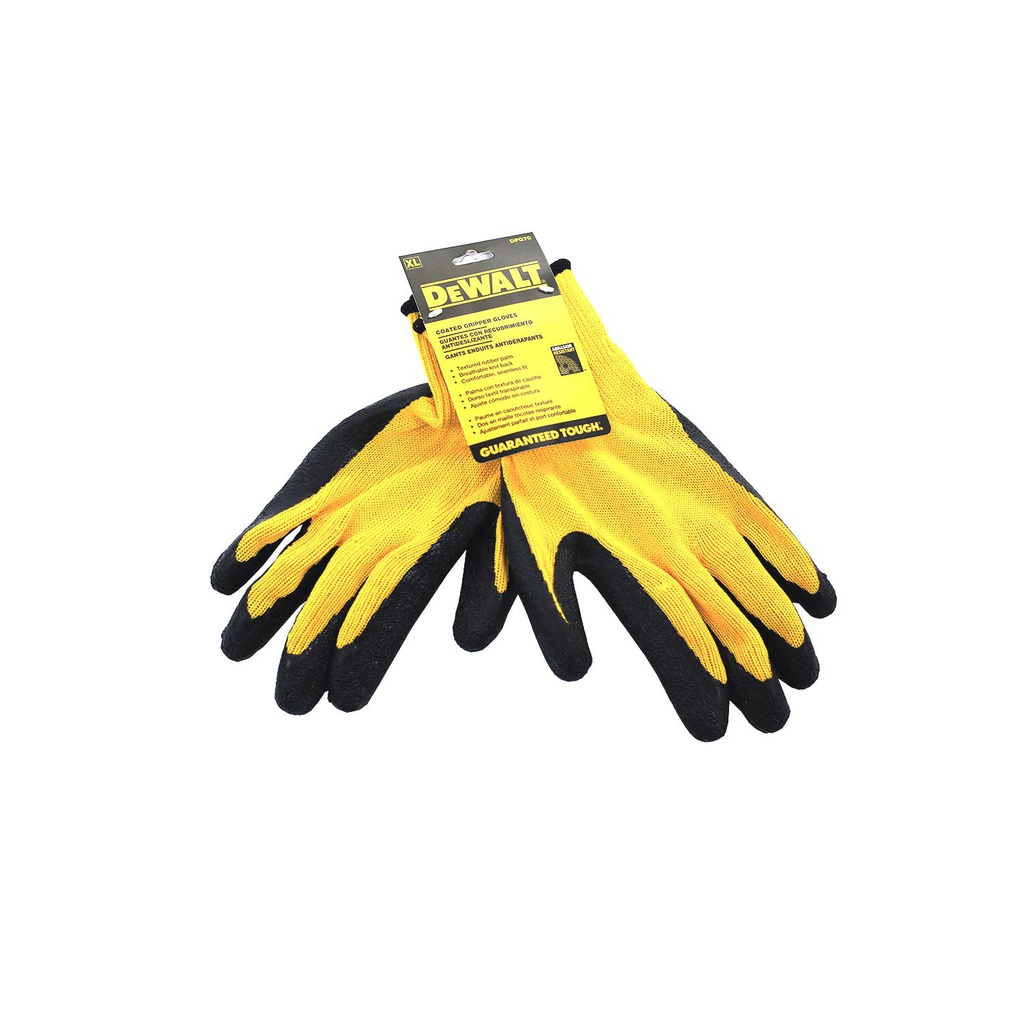 Guante de hule tela "xl" para construcción dewalt dpg70xl