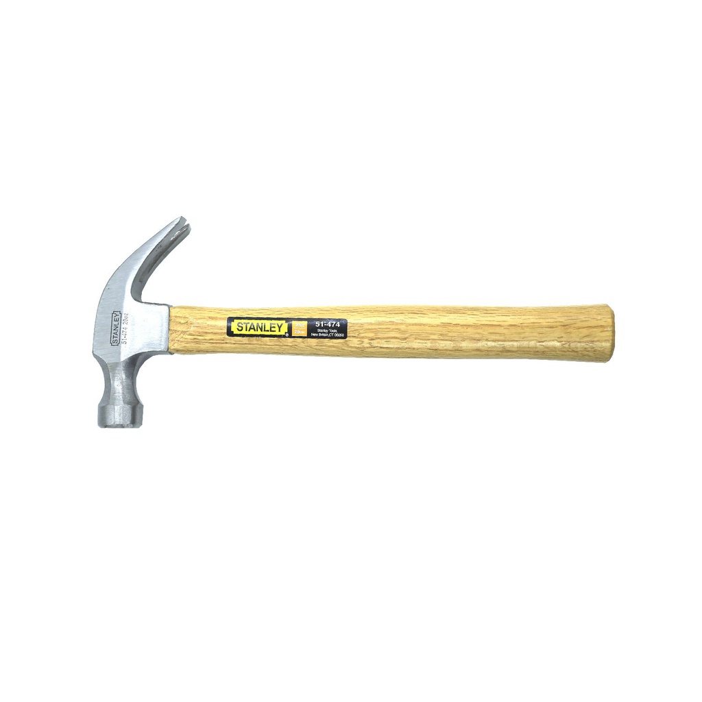 Martillo uña 29mm 20-oz  mango madera stanley 51474