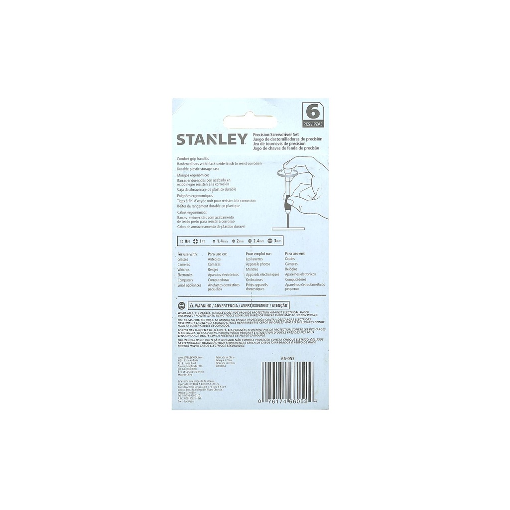 Desarmadores mini 6pc estuche stanley 66-052