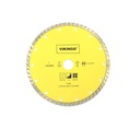 Disco diamantado cortar concreto 7" turbo vikingo
