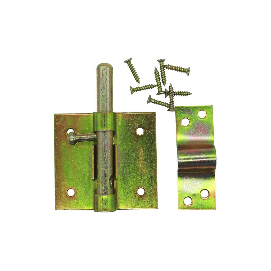 Pasador porta candado 3" vikingo h-tbw70 dorado