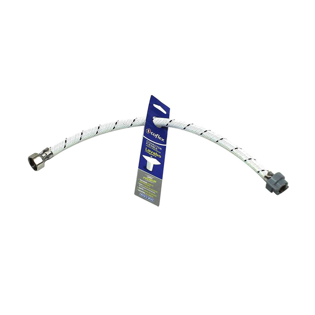 Tubo abasto 1/2x3/8x16" coflex vlb-b16