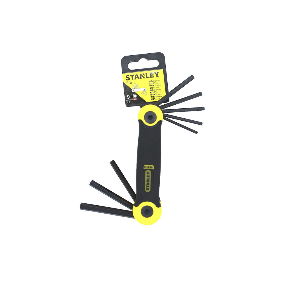 Llaves allen 9pc 2-6.4mm stanley 69-265