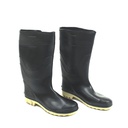 Bota hule #41-8 sin forro 7 gatos negro