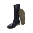 Bota hule #42-9 sin forro 7 gatos negro