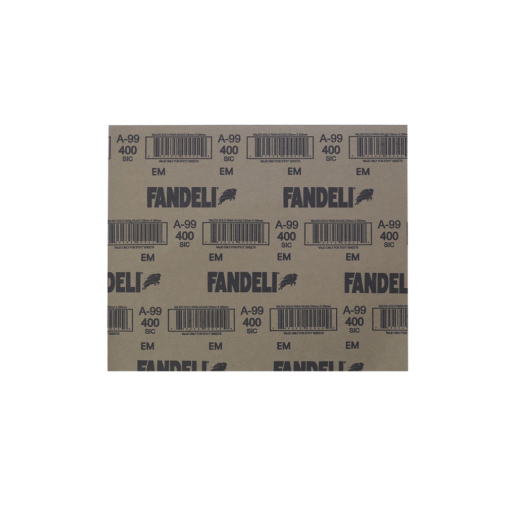 Lija para hierro a-99 400 fandeli agua 0042