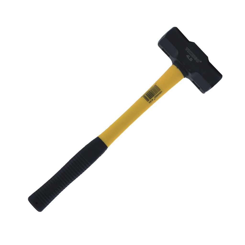 Almadana 4lb cabeza negra con mango fibra de vidiro vikingo