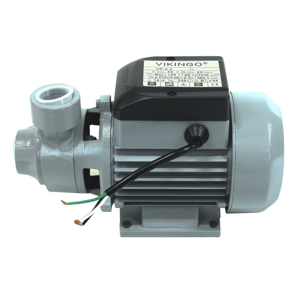 Bomba agua 0.5hp 500w 120v vikingo vk-0.5