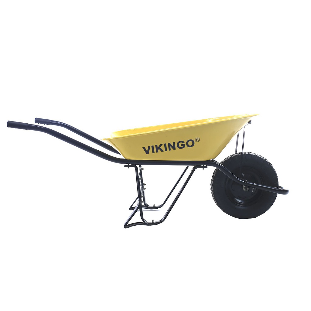 Carreta construcción 6cf llanta inflable vikingo amarilla armada