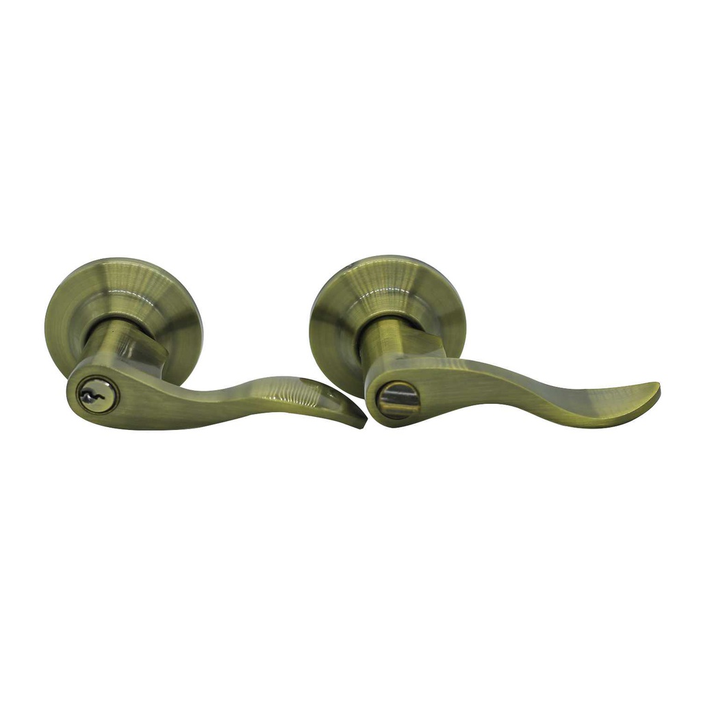 Llavin manija yale aston con llave 9016 bronce