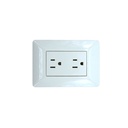 Tomacorriente doble empotrable bm1206 blanco