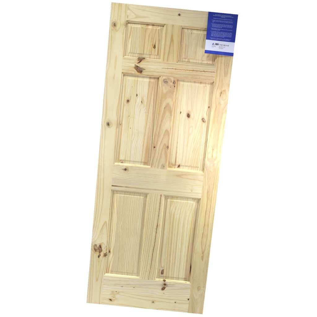 Puerta madera colonial 6 paneles 32"