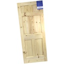 Puerta madera colonial 6 paneles 32"