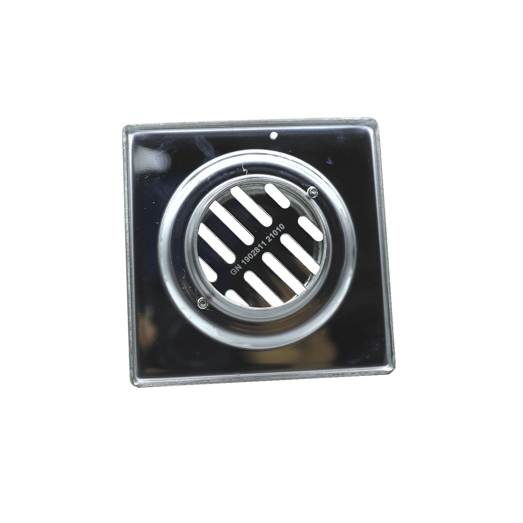 Desague baño acero inoxidable 10x10cm 21010