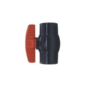 Valvula balin 1.1/4" pvc sin rosca perilla rosca ld828