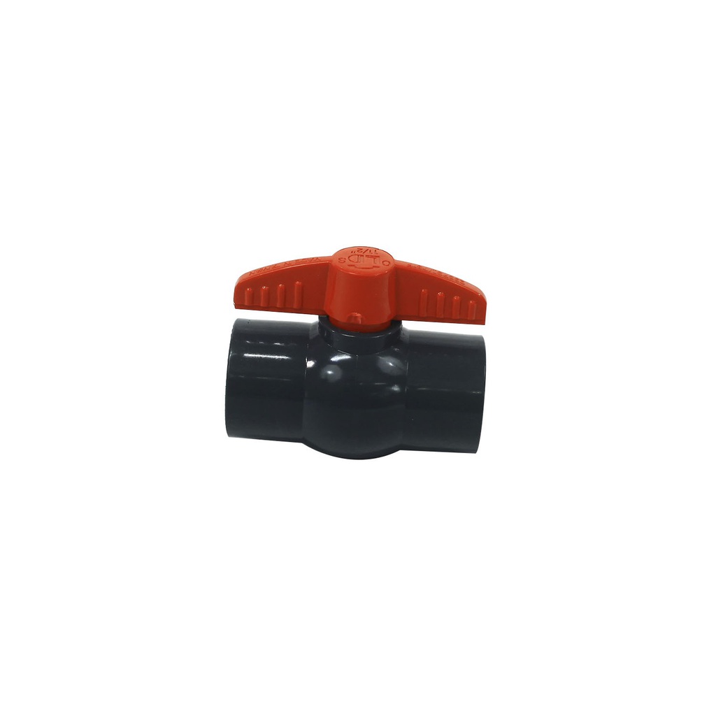 Valvula balin 1.1/2" pvc sin rosca perilla rosca ld-828