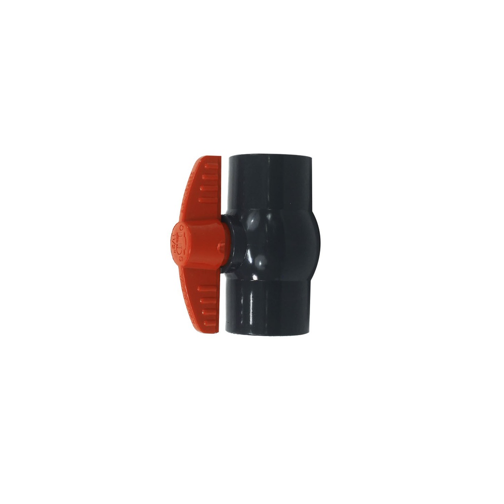 Valvula balin 1.1/2" pvc sin rosca perilla rosca ld-828