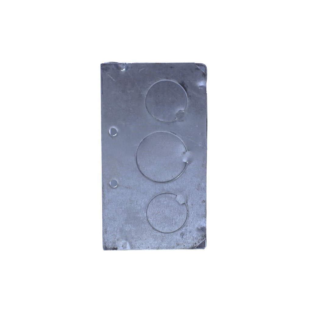 Caja electrica metal 4x4" 1/2x3/4x2.1/8 1.5mm