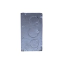 Caja electrica metal 4x4" 1/2x3/4x2.1/8 1.5mm