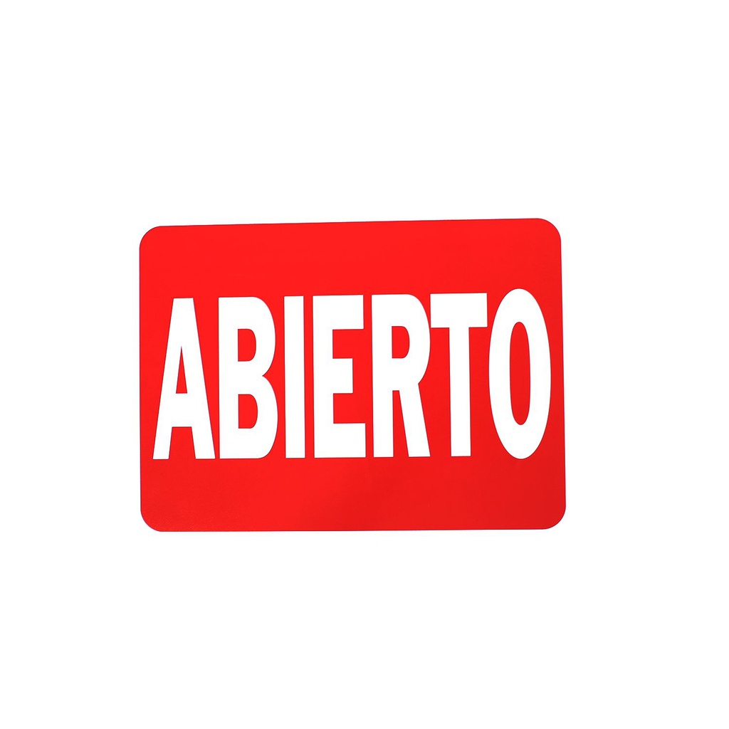 Rotulo plastico "abierto/cerrado" 20664