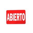 Rotulo plastico "abierto/cerrado" 20664
