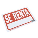 Rotulo plastico "se renta" 20651