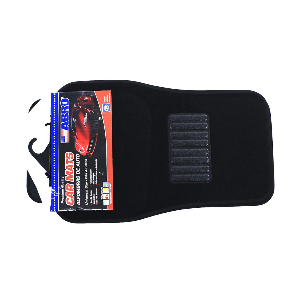 Alfombra de tela para carro 4 piezas abro cm8001 negra