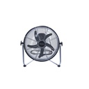 Ventil piso 14" 3-vel west 72717 negro / plateado