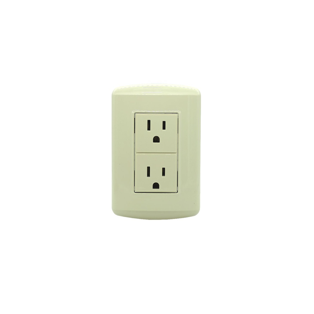 Tomacorriente doble empotrable 15a 1228mab