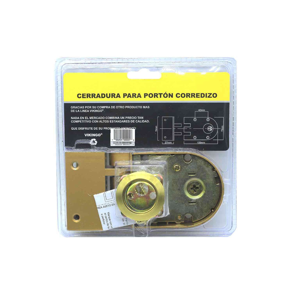 Llavin porton vikingo con ros srl derecho dorado