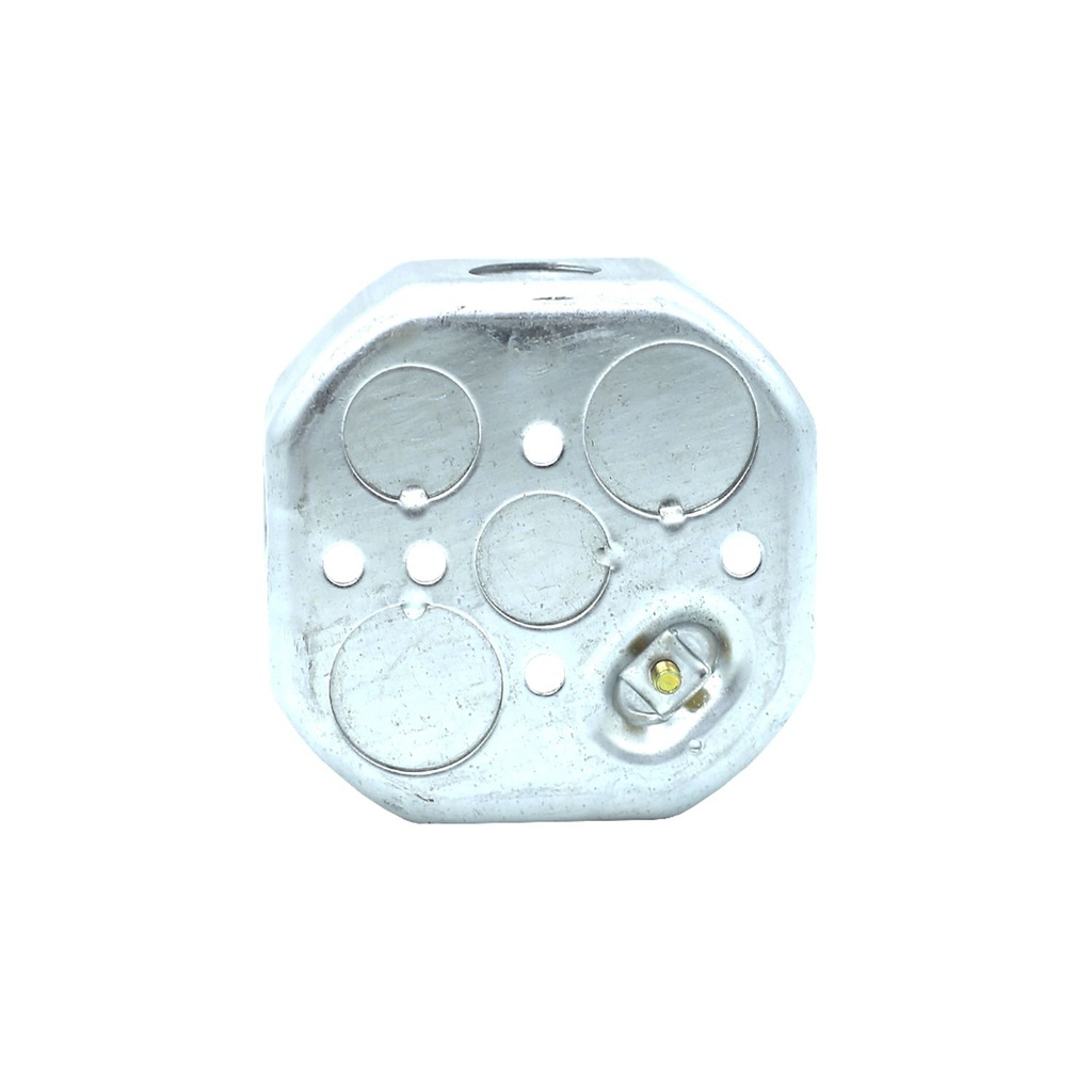 Caja electrica metal ul octagonal 4" 3/4x1/2 1.6mm