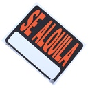 Rotulo plastico "se alquila" 37x47cm 21402
