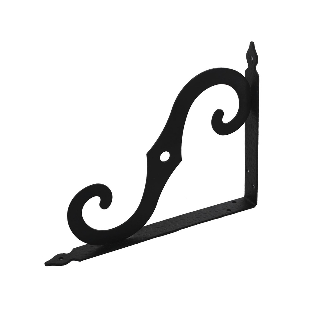 Escuadra metal decorativa 10" becusa 800n10