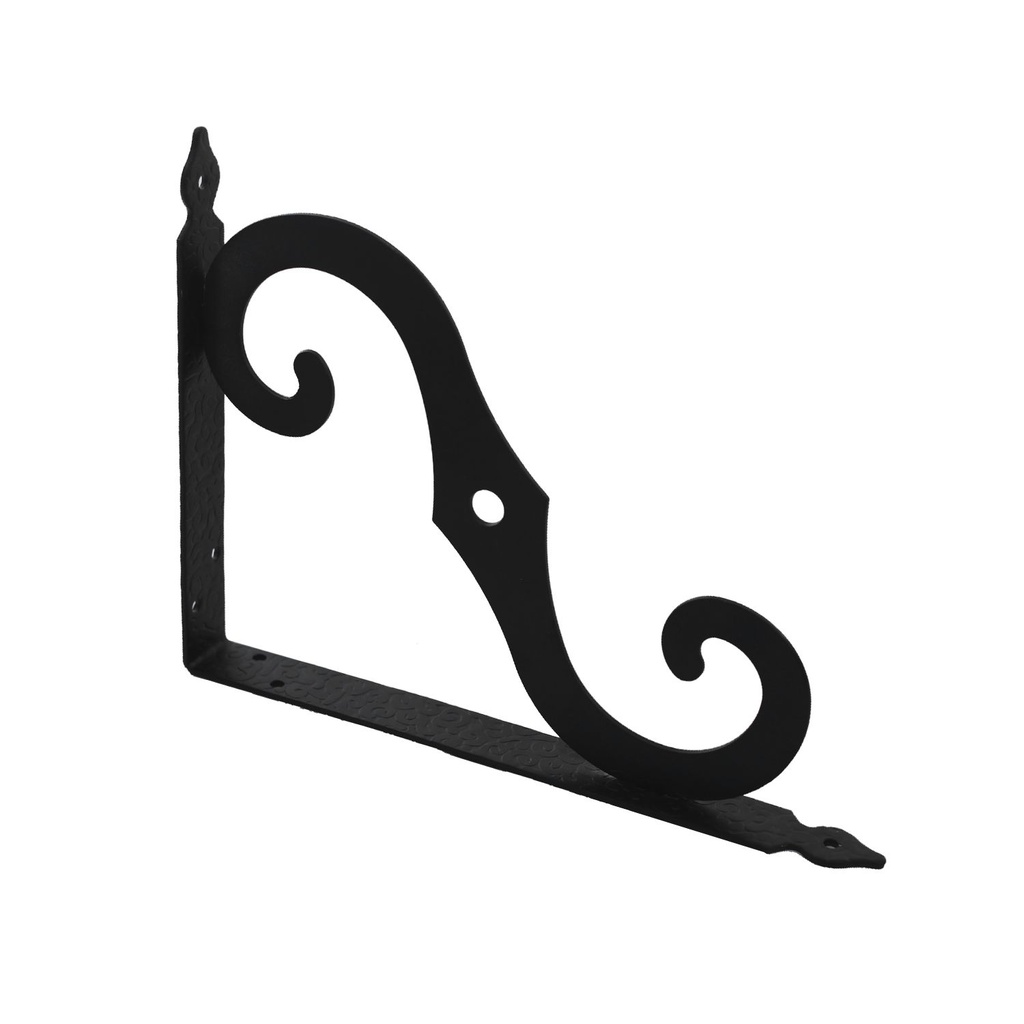 Escuadra metal decorativa 10" becusa 800n10